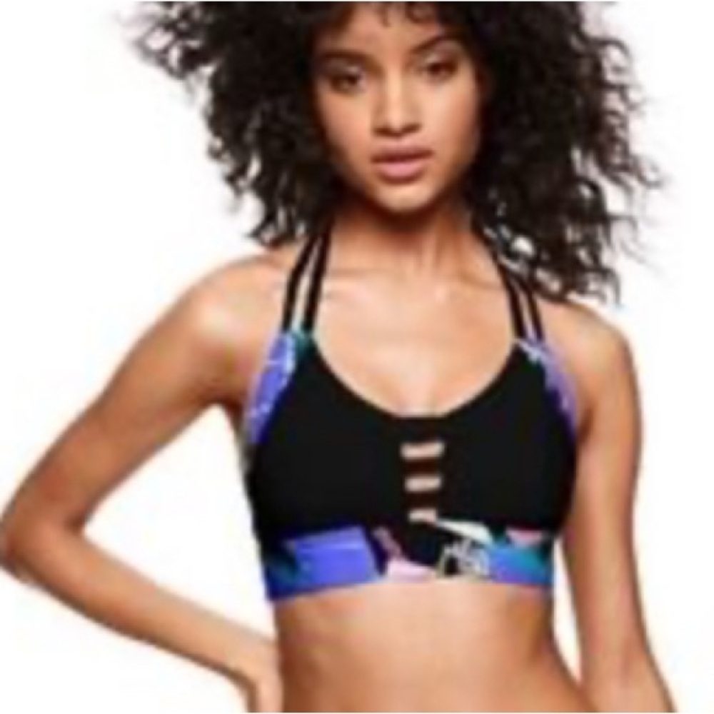 L | Palm Print Sports Bra